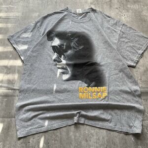 Glidan Ronnie Milsap 2017 Tour T-shirt Black 2 Sided Graphic Distressed Spots XL